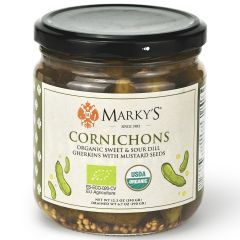 Cornichons, Organic Sweet & Sour Dill Gherkins