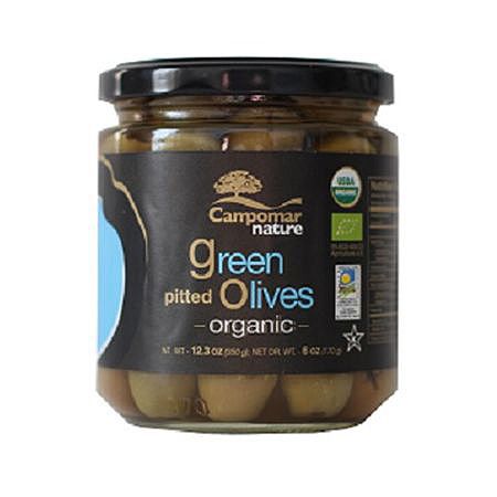 Pitted Green Olives, Organic