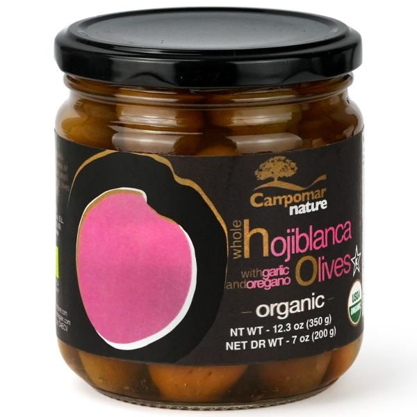 Hojiblanca Olives With Garlic & Oregano