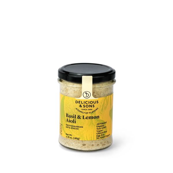 Basil & Lemon Aioli Spread, Organic 