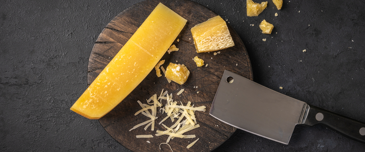 Cheese grated by Knife