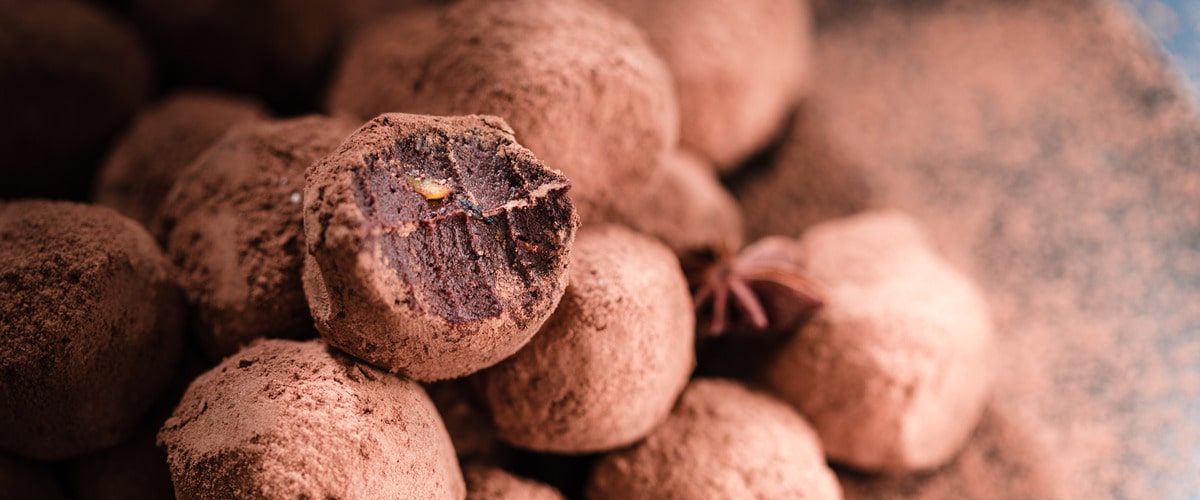 Dark Chocolate Avocado Truffle Balls