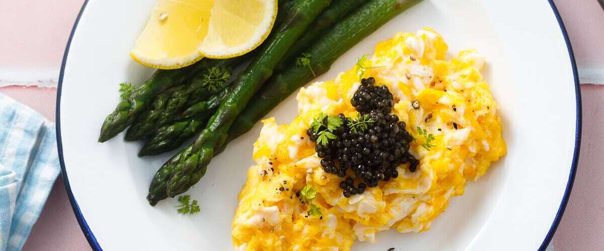 eggs with caviar