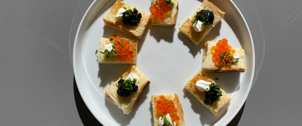 caviar toast point