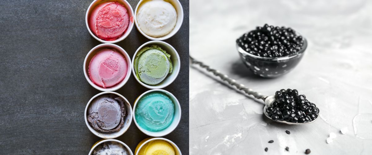 gelato and caviar