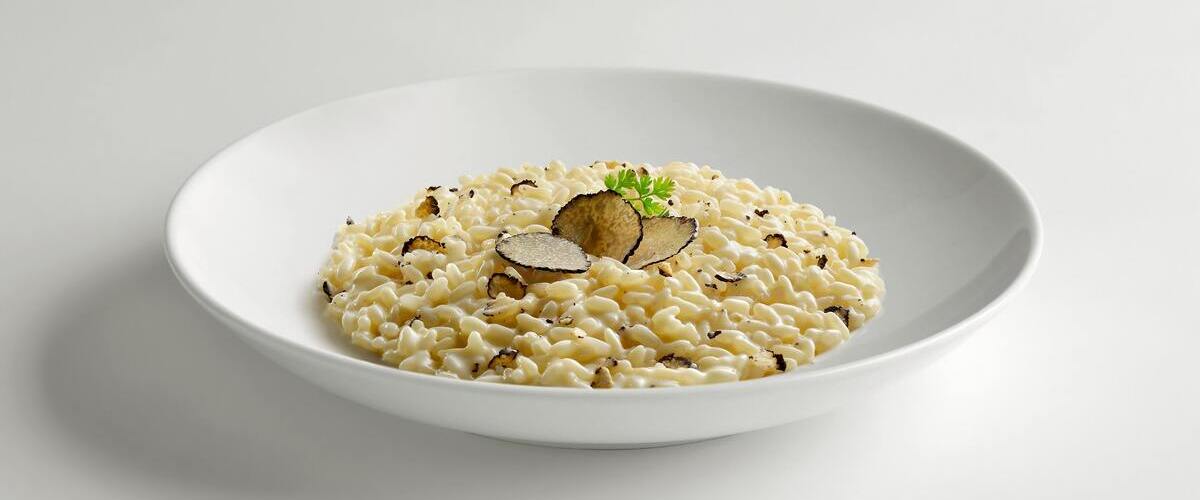 risotto with truffles and mushroom 