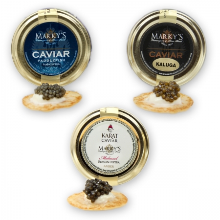 Markys-caviar-gift-set-served
