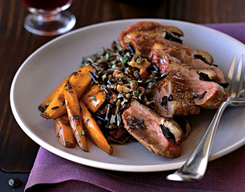 Roast Magret Duck Breasts with Shaved Black Truffles recipe